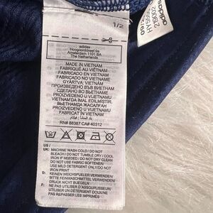 Adidas Womens Shirt M Blue Aeroready Atlanta Crew Neck‎ Short Sleeve Activewear